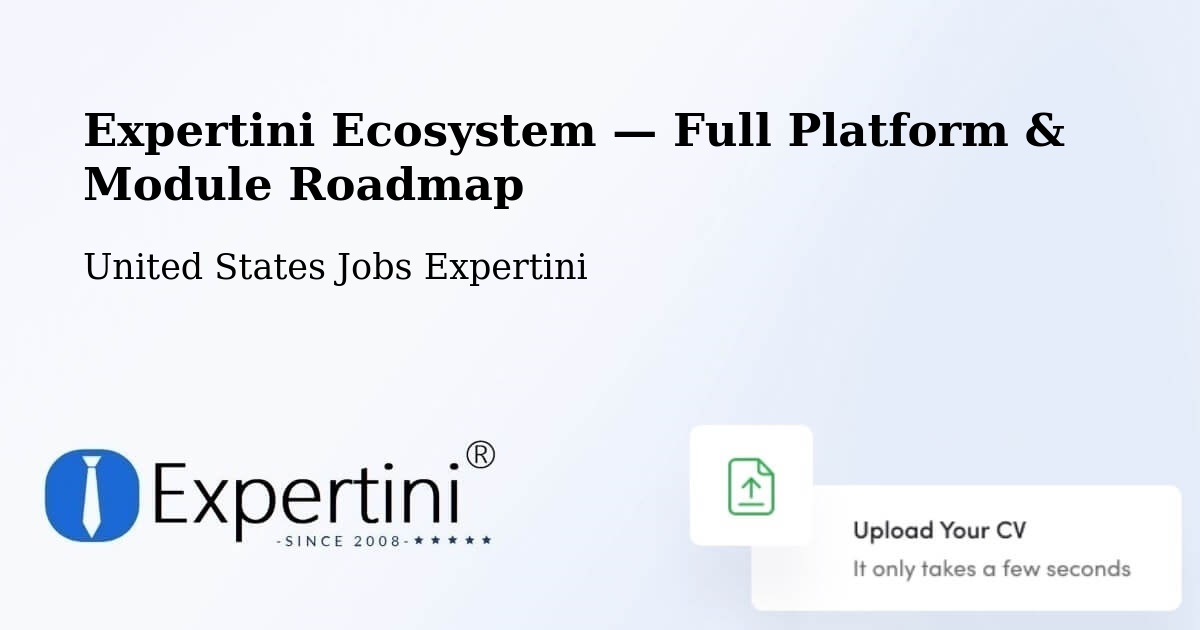 Expertini Ecosystem — Full Platform & Module Roadmap – Troy